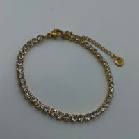 Golden Tennis Bracelet