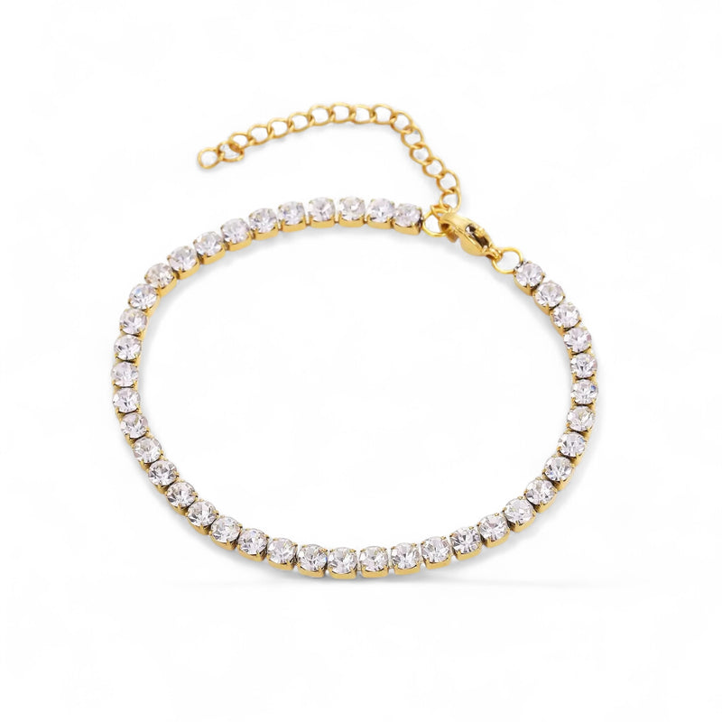 Golden Tennis Bracelet
