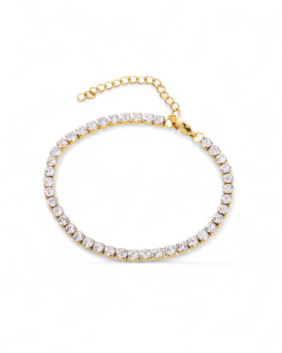 Golden Tennis Bracelet