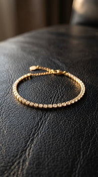 Golden Tennis Bracelet