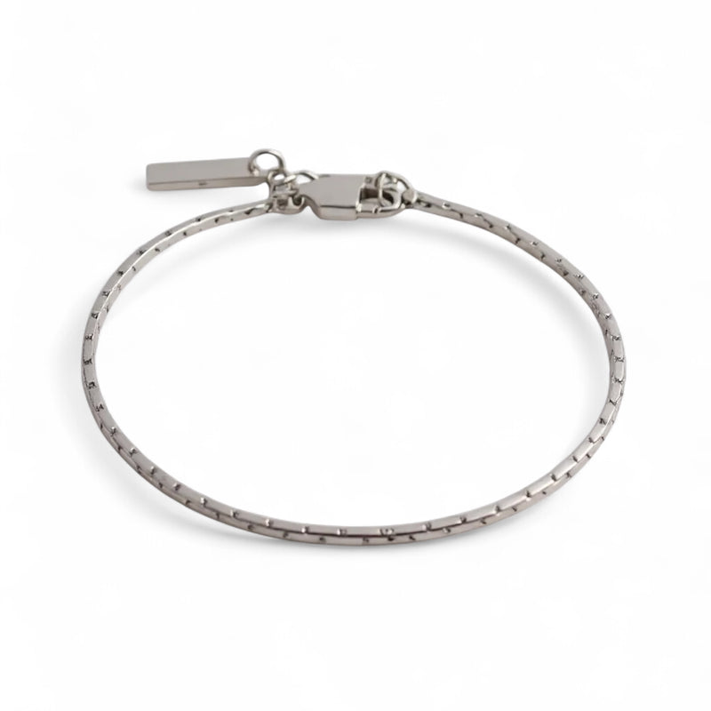Silver Edge Bracelet