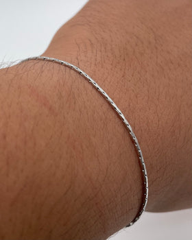 Silver Edge Bracelet