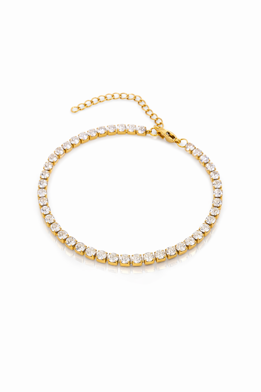 Golden Tennis Bracelet
