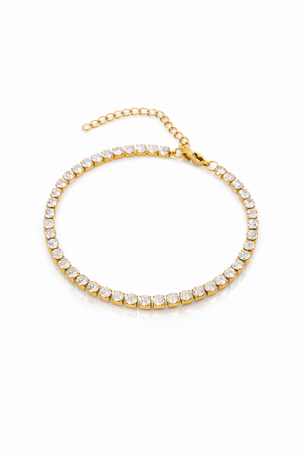 Golden Tennis Bracelet